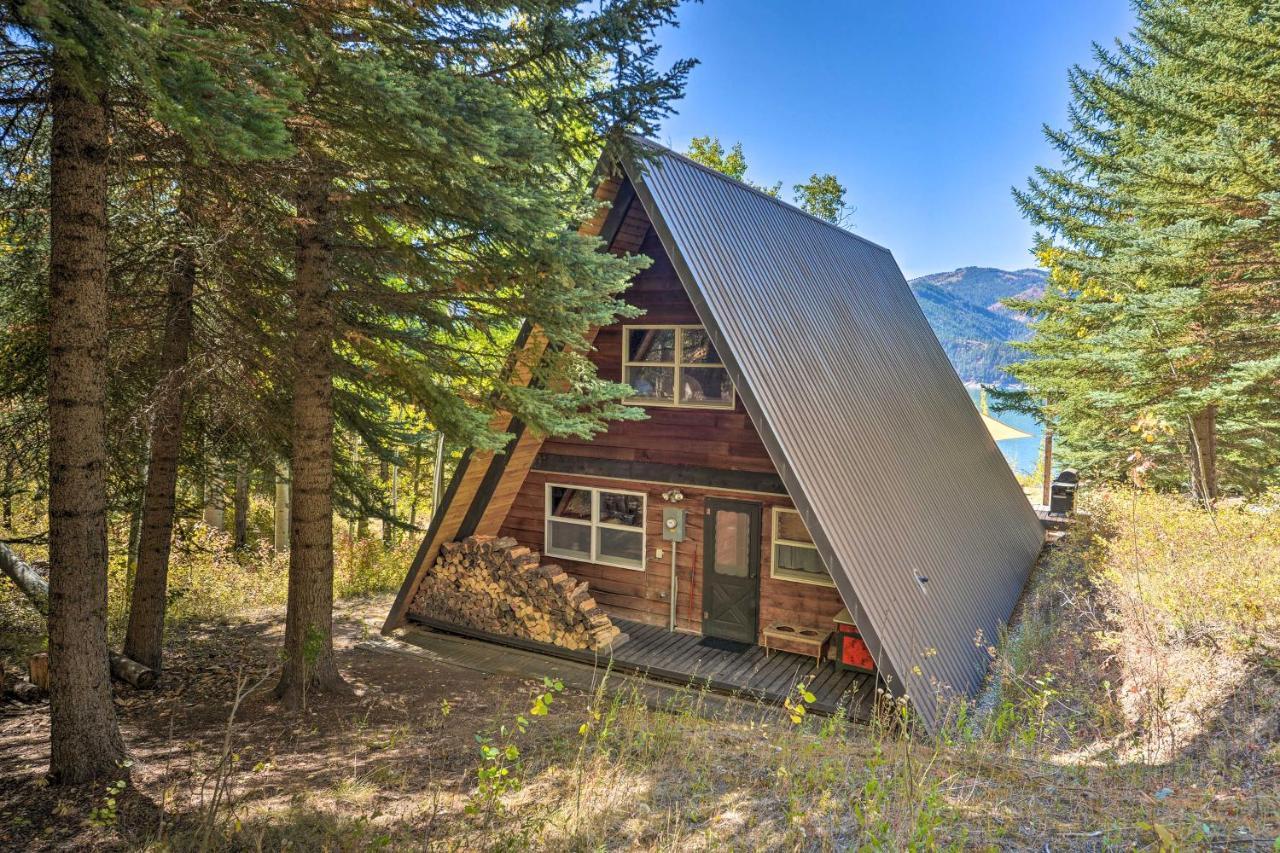 Irwin A-Frame Cabin With Deck And Mountain Views! Luaran gambar